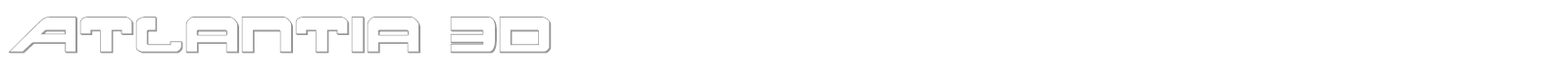 Atlantia 3D font preview